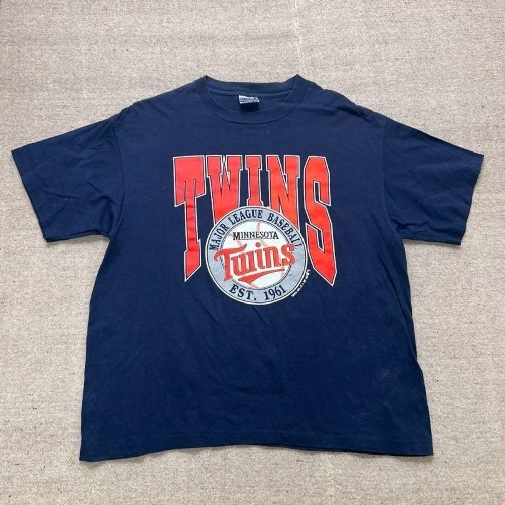 Vintage Minnesota Twins Shirt Mens XXL Blue 1990s MLB